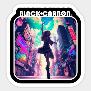 Cyberpunk Girl Dancer 002 Sticker